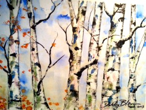 winter birch
